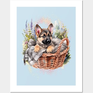 Dog - German Shepherd Puppy Posters and Art